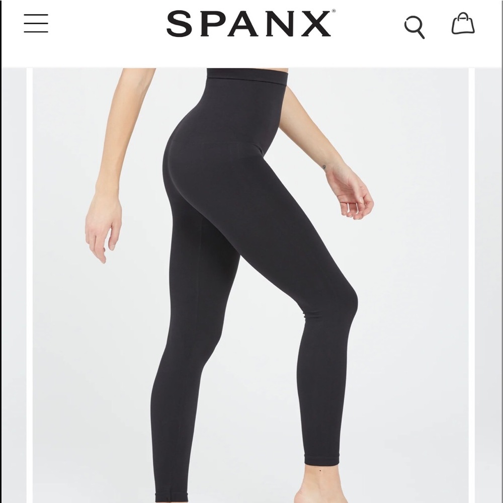 SPANX 2X Look at Me Now High Waisted Black Leggings, NWT